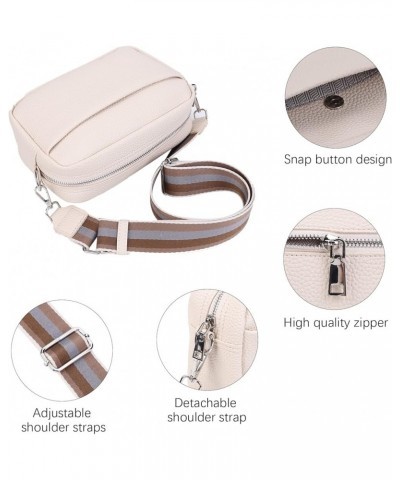 Leather Crossbody Bags for Women Trendy Crossbody Camera Bag Purse Guitar Strap Small Crossbody Purse Shoulder Handbag A03-be...