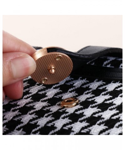 Short Wallet Mini Women Clutch Bag Card Holders Clutch Portable Multi-Card Pocket Women Houndstooth Wallet Women Black_Short ...