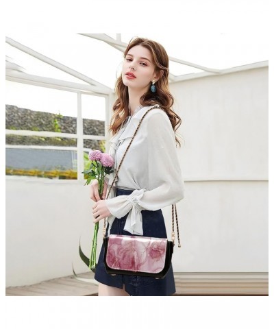 Crossbody Bags for Women Trendy Women's Black Shoulder Bag Small PU Leather Flap Cross Body Bag Handbags Pattern12 $22.13 Cro...