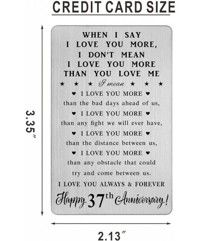 26th Anniversary Card Gifts for Women Couple, 26th 26 Year Anniversary Romantic Wallet Card Gifts for Wife 37 Year $10.43 Wal...