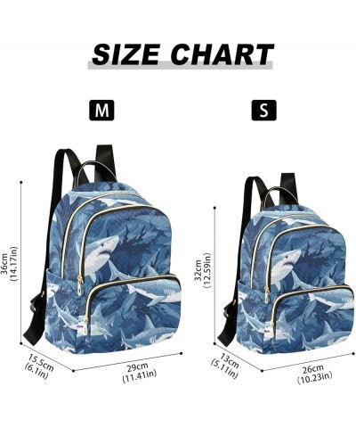 Small Backpack Purse for Women, Sharks-2734 Travel Bag Casual Daypack Shoulder Bag Small $20.15 Backpacks