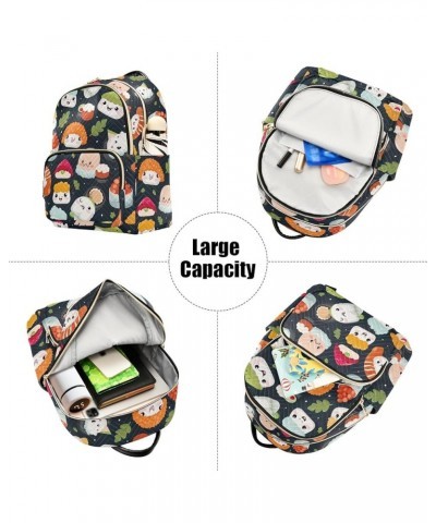 Cute Sushi Backpack Purse for Women Small Travel Bag Fashion Daypack M 202a3661 M(11.4"x6.1"x14.17") 202a3661 $18.04 Backpacks