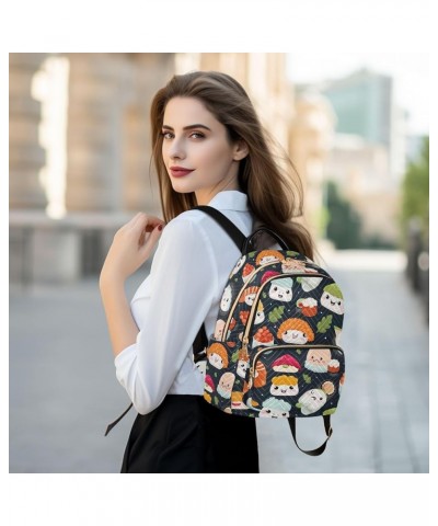 Cute Sushi Backpack Purse for Women Small Travel Bag Fashion Daypack M 202a3661 M(11.4"x6.1"x14.17") 202a3661 $18.04 Backpacks