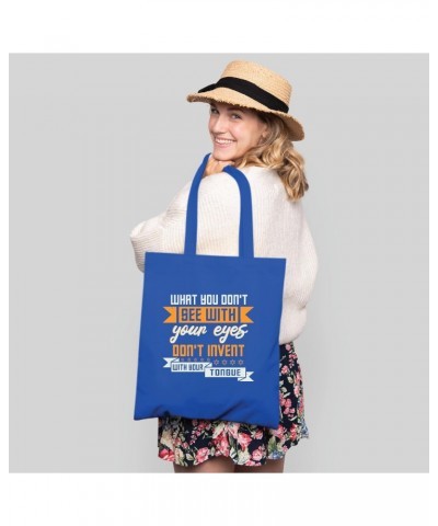 Inspirational Jewish Quote Gifts Positive Words Navy Black Multicolor Canvas Tote Bag $13.92 Totes