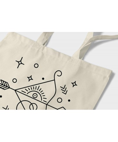 Sagittarius Zodiac Astrology Sign Natural Cotton Tote Bag $16.15 Totes