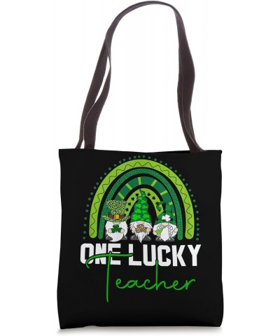 One Lucky Teacher Rainbow St Patrick's Day Shamrock Tote Bag $11.54 Totes