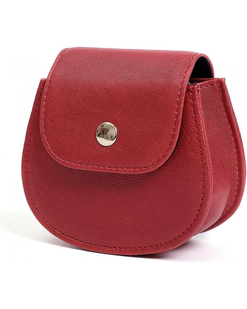 Crossbody Bag for Women Genuine Leather Shoulder Bag Mini Clutch Bag Multi Handbag Purse Red $14.75 Totes