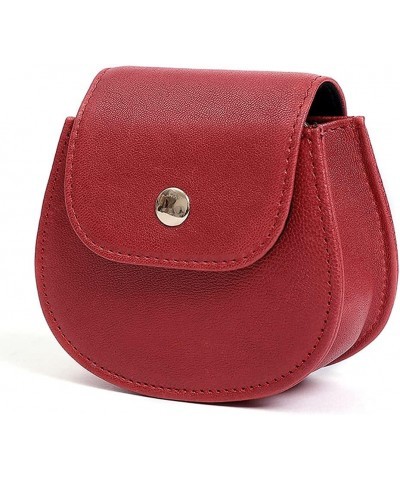 Crossbody Bag for Women Genuine Leather Shoulder Bag Mini Clutch Bag Multi Handbag Purse Red $14.75 Totes