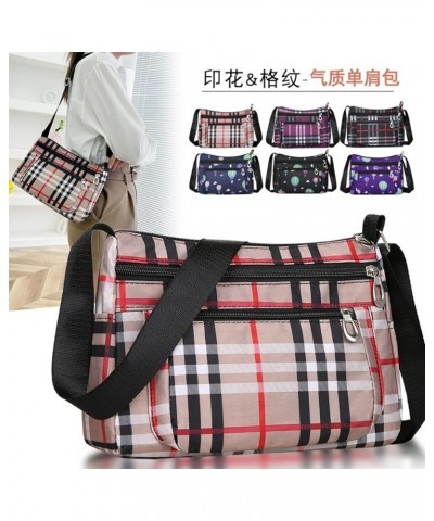 Women's bag versatile fashion Oxford cloth shoulder bag multi-functional niche messenger bag mother bag small bag Black+ballo...