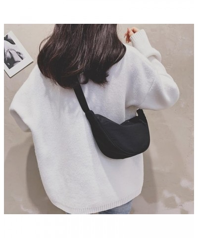 Women Single Shoulder Bag Ladies Single Shoulder Dumpling Bag Gift Adjustable Strap Stylish Lightweight Black $7.78 Shoulder ...