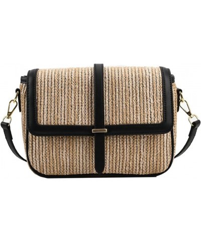 Vintage Straw Crossbody Bags for Women Fashion Messenger Bag Woven Beach Bag Purse Hobo Bag Travel Bag Summer 2024 Black $25....