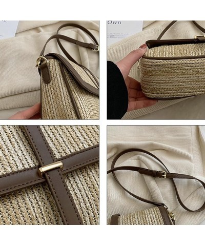 Vintage Straw Crossbody Bags for Women Fashion Messenger Bag Woven Beach Bag Purse Hobo Bag Travel Bag Summer 2024 Black $25....