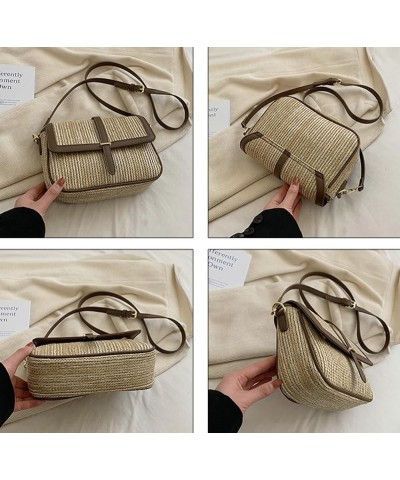 Vintage Straw Crossbody Bags for Women Fashion Messenger Bag Woven Beach Bag Purse Hobo Bag Travel Bag Summer 2024 Black $25....