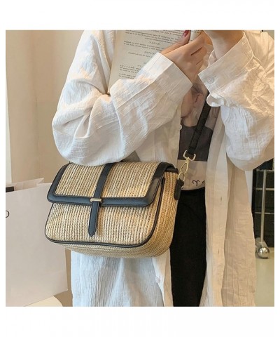 Vintage Straw Crossbody Bags for Women Fashion Messenger Bag Woven Beach Bag Purse Hobo Bag Travel Bag Summer 2024 Black $25....