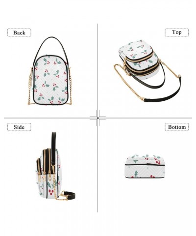 Christmas Evergreen Bough Crossbody Bags for Women Travel Crossbody Bags Cell Phone Purse with Chain Strap for Women Gifts $1...