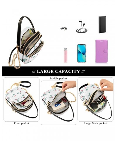 Christmas Evergreen Bough Crossbody Bags for Women Travel Crossbody Bags Cell Phone Purse with Chain Strap for Women Gifts $1...