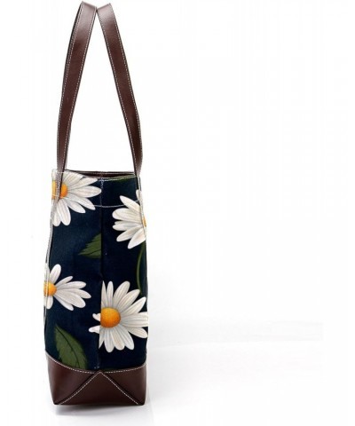 Magritte Canvas Leather Mix Handbag - 13.3x4.7x12.2 in - Stylish and Functional Women's Shoulder Bag $22.08 Shoulder Bags