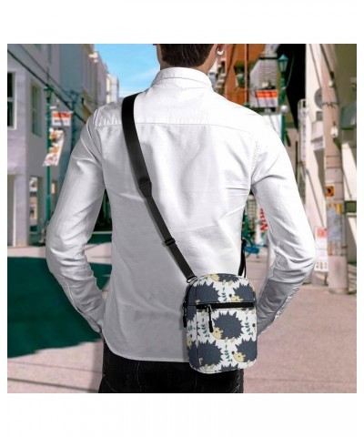 Cute Hedgehogs Pattern Cute Crossbody Bags Small Sling Purse Travel Shoulder Bag with Adjustable Strap for Men Women $18.69 C...