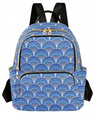 Blue Seashall Mermaid Tail Casual Fashion Polyester Travel Rucksack Shoulder Bag Color Small $19.97 Backpacks