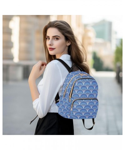 Blue Seashall Mermaid Tail Casual Fashion Polyester Travel Rucksack Shoulder Bag Color Small $19.97 Backpacks