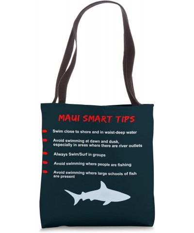 Maui Shark Waters Tips Caution Snorkeling Swimming Diving Tote Bag $12.41 Totes