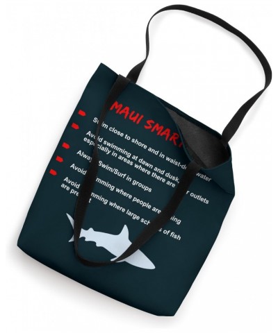 Maui Shark Waters Tips Caution Snorkeling Swimming Diving Tote Bag $12.41 Totes