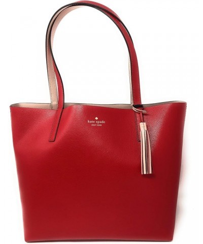 Kate Spade Marina Lakeland Drive Reversible Leather Tote Bag in Hot Chili/Warm Vellum $76.26 Totes