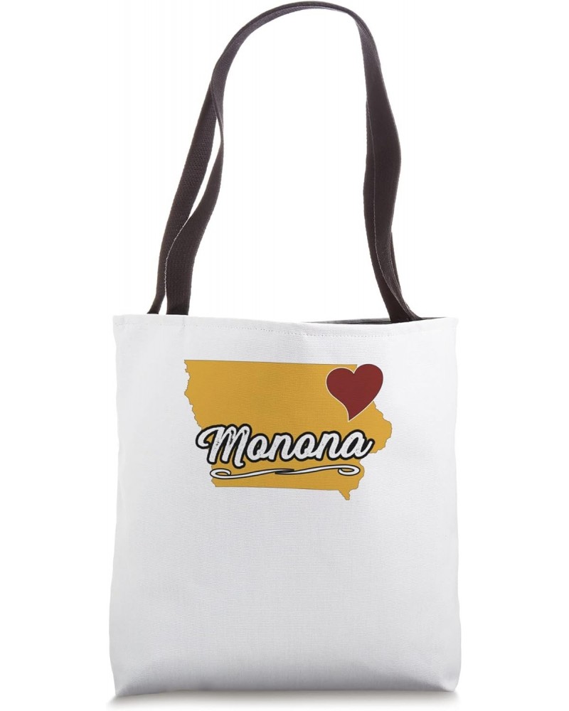 MONONA IOWA | IA USA - Cute Souvenir Merch - US City State - Tote Bag $12.30 Totes