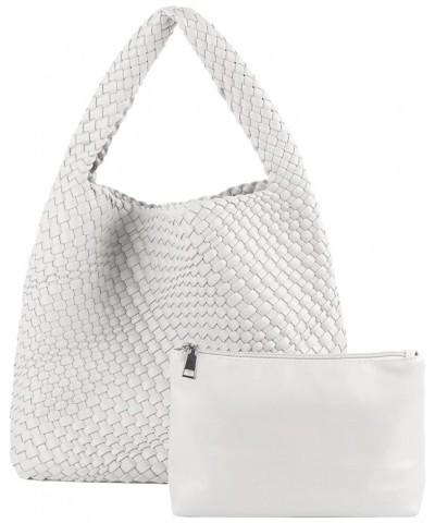 Woven Bag for Women,Woven Tote Bag for Women Large Top-handle Travel Handbag White 6 $25.85 Totes