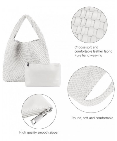 Woven Bag for Women,Woven Tote Bag for Women Large Top-handle Travel Handbag White 6 $25.85 Totes