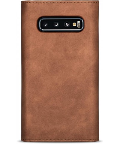 Crossbody Wallet Case for Samsung Galaxy S10 Plus Case Zipper Wallet Case 6.4" [PU Leather] [7 Card Solt] [Wrist Strap] Brown...