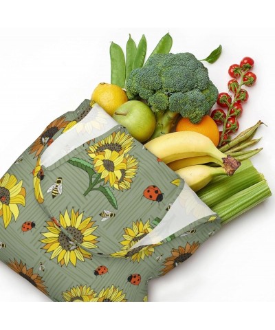 Sunflowers Single Shoulder Commuter Canvas Tote Bags For Women And Men Sunflowers 3 $11.87 Totes