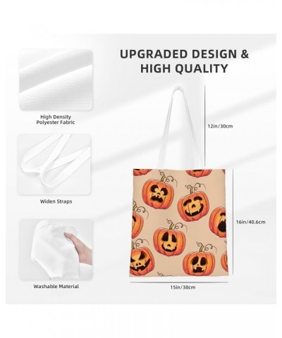 Halloween Pumpkins Single Shoulder Fashion Canvas Tote Shopping Bags Handbags For Men And Women Halloween Pumpkins2 $10.93 Totes