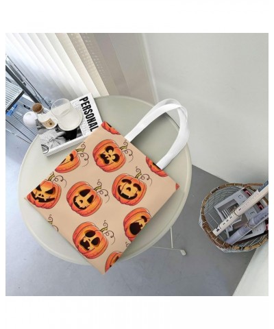 Halloween Pumpkins Single Shoulder Fashion Canvas Tote Shopping Bags Handbags For Men And Women Halloween Pumpkins2 $10.93 Totes