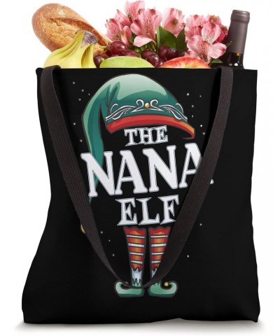 Nana Elf Christmas Group Xmas Pajama Party Tote Bag $14.39 Totes