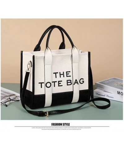 The Tote Bag for Women Dupes Mini Leather Tote Bag Small Purse Personalized Crossbody Handbags Cream-m $14.70 Totes