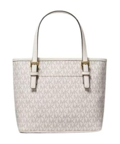 XS Carry All Jet Set Travel Womens Tote Light Cream Multi $50.18 Totes