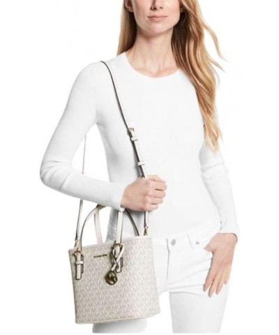 XS Carry All Jet Set Travel Womens Tote Light Cream Multi $50.18 Totes