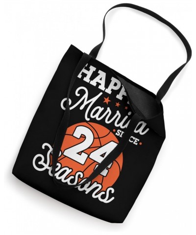 24th Wedding Anniversary Basketball Husband Wife 24 Years Tote Bag $10.25 Totes