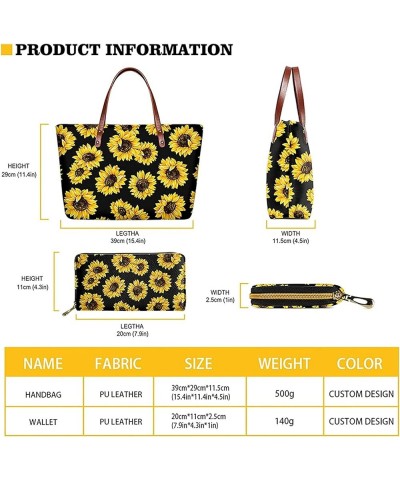 Handbags for Women Large Capacity Crossbody Totes with Wallet Clutch 2pcs Set Hippie Mushroom Skull Design $28.49 Totes