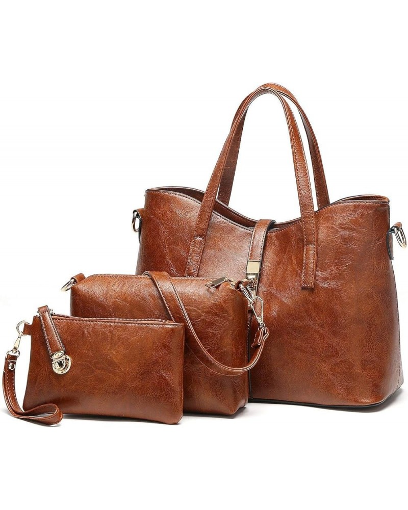 Purses and Handbags for Women Satchel Shoulder Tote Bags 1-adark Brown $19.60 Satchels