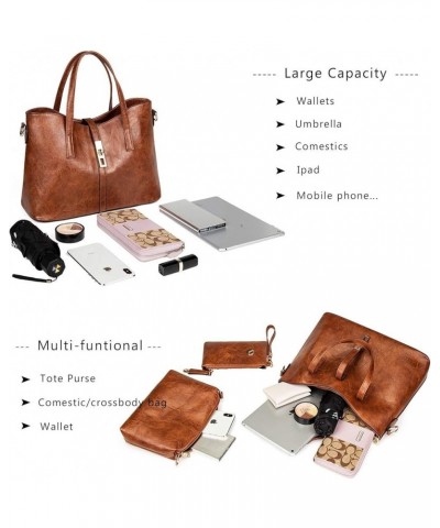 Purses and Handbags for Women Satchel Shoulder Tote Bags 1-adark Brown $19.60 Satchels