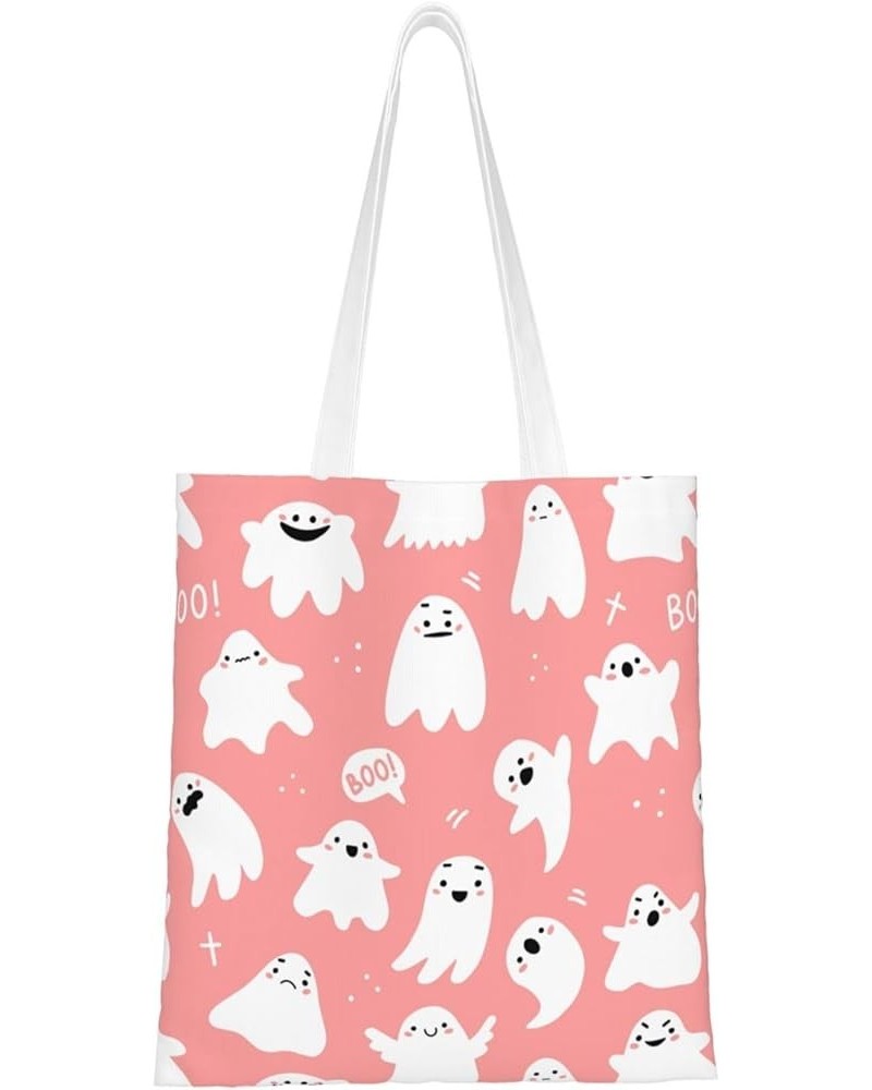 Halloween Ghosts Single Shoulder Fashion Canvas Tote Shopping Bags Handbags For Men And Women Halloween Ghosts31 $10.93 Totes