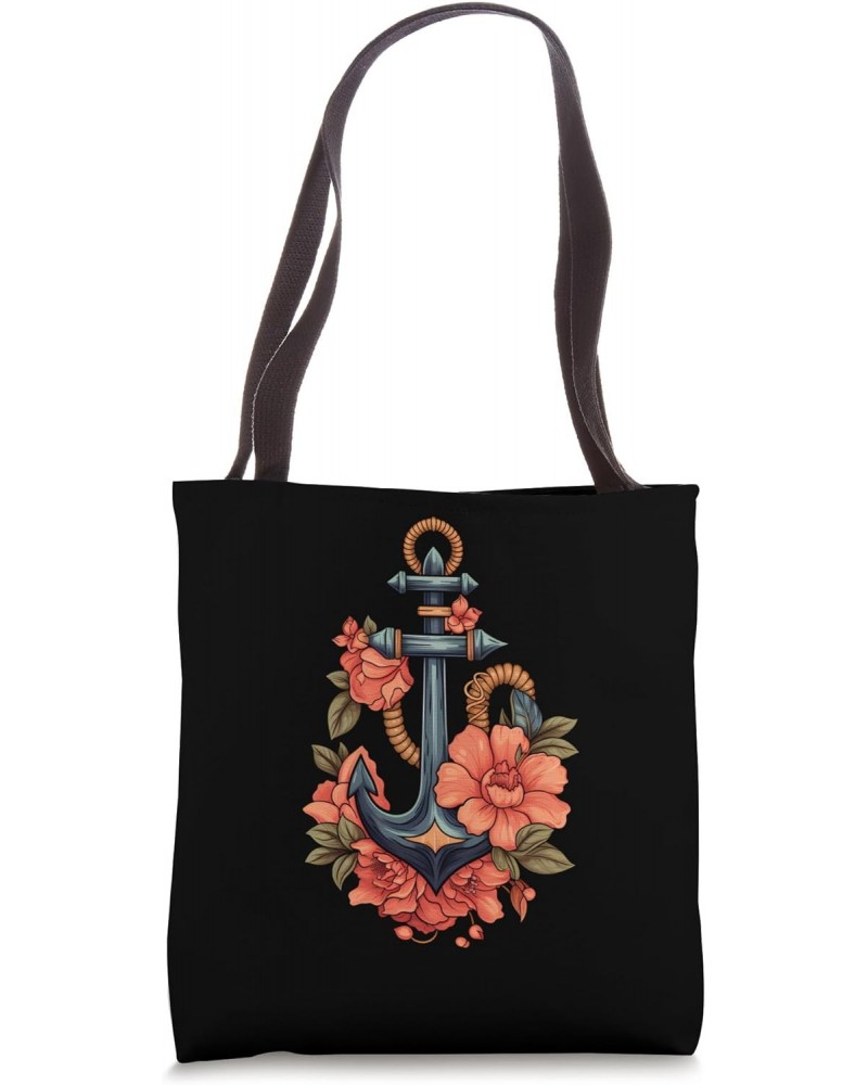 Maritime Nautical Ocean Sailor Ship Anchor Boating Tote Bag $13.61 Totes