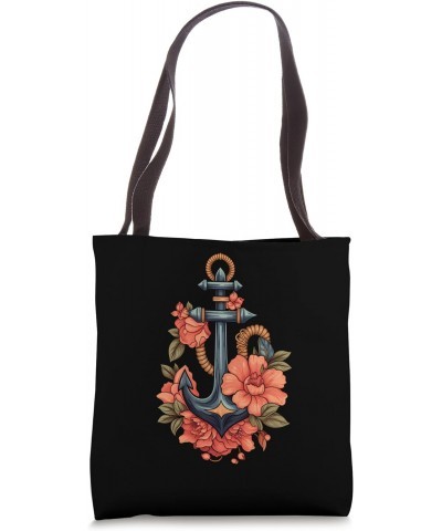 Maritime Nautical Ocean Sailor Ship Anchor Boating Tote Bag $13.61 Totes