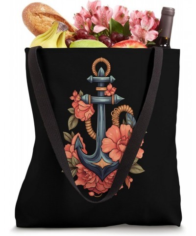 Maritime Nautical Ocean Sailor Ship Anchor Boating Tote Bag $13.61 Totes