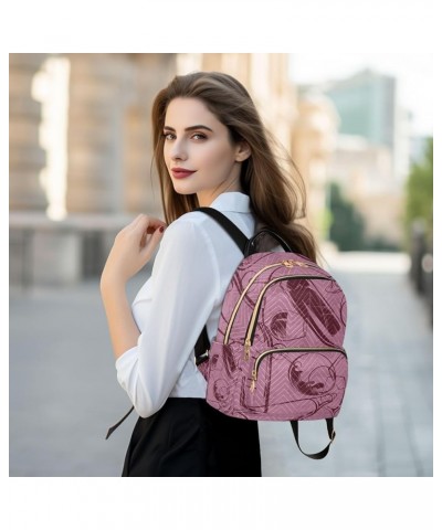 Small Backpack for Women Travel Bag Wine Glasses and Bottles Daypack Purse Fashion Shoulder Bag Rucksack Small A62 $12.74 Bac...