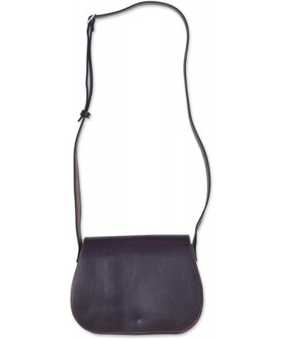 Handmade Leather Sling Espresso from Peru Handbags Brown Slings Solid 'Stylish Espresso' $35.42 Shoulder Bags