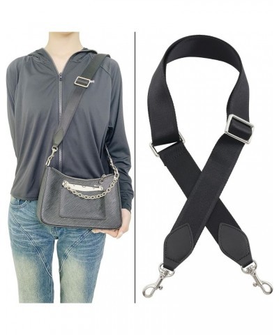 Purse Strap Replacement Crossbody Handbag Stripe Wide Adjustable Silver Hardware-black Purse Strap $15.89 Crossbody Bags