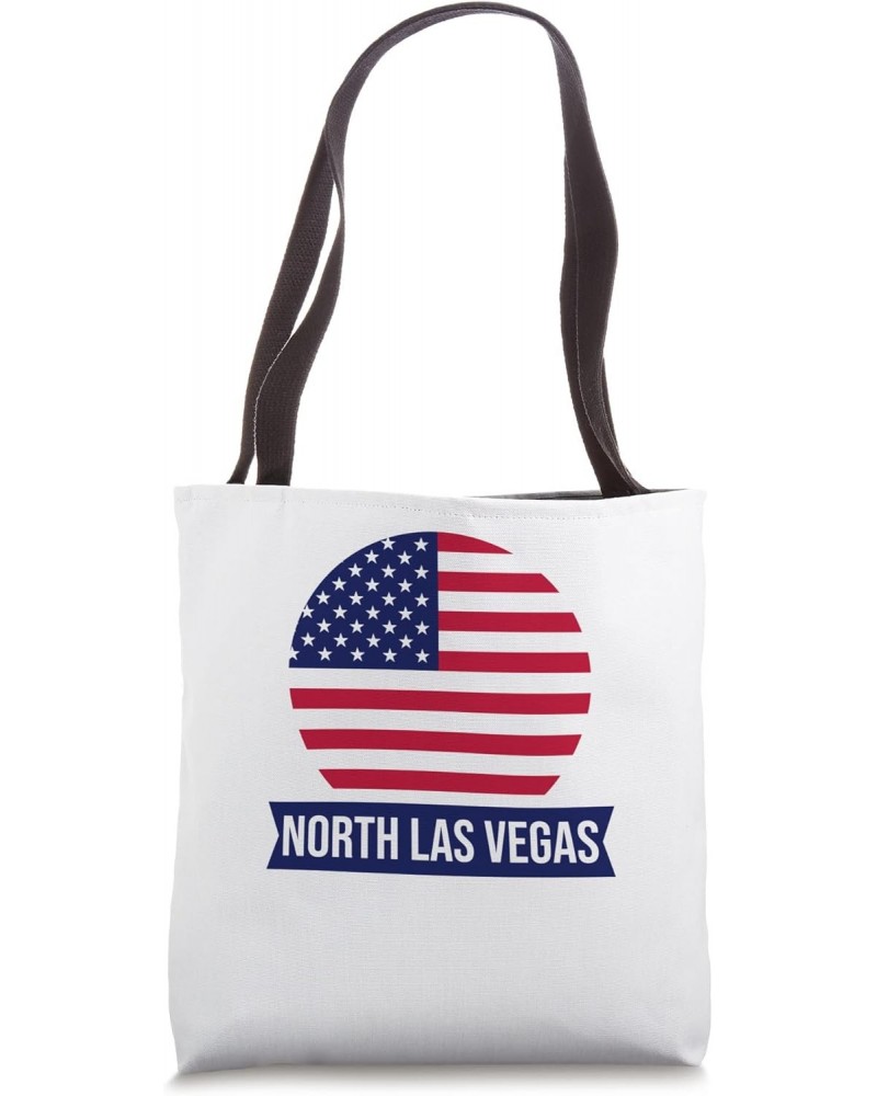 NORTH LAS VEGAS - USA - American place name US flag design Tote Bag $11.96 Totes